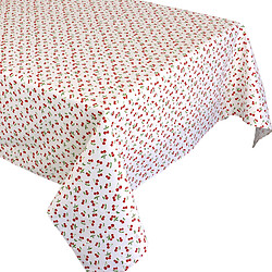 Linnea nappe rectangulaire enduite CERISES