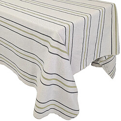 Linnea nappe rectangulaire Hoshi en coton à rayures