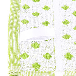Linnea torchons de cuisine éponge DOTS - lot de 2 pas cher