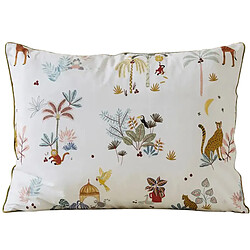 Linnea taie d’oreiller coton lavé Jungle Enchantée