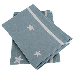 Linnea torchons de cuisine Nova - lot de 2, bleu
