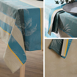 Linnea serviettes de table jacquard palmier pas cher