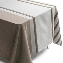 Linnea Nappe rectangulaire en polycoton - Marron