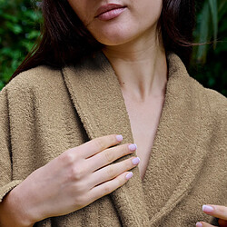 Acheter Linnea Peignoir de bain Naia coton éponge - Marron