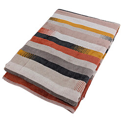 Linnea drap de plage coton velours RIVAGE - Rouge pas cher