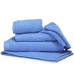 Linnea parure de bain 6 pièces Pure - Bleu