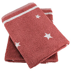 Linnea lot de 2 torchons de cuisine éponge Nova - rouge