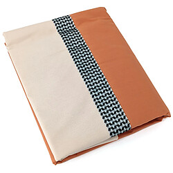 Linnea drap plat Macassar en percale de coton