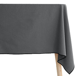 Linnea nappe carrée coton HONO - Gris - Nappe de table carrée en coton fil teint HONO - Finition point bourdon - Entretien facile 40 °C - Compatible sèche-linge à température modérée - Repassage jusqu’à 150 °C