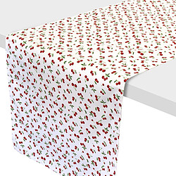 Linnea Chemin de table enduit Cerises