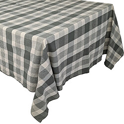 Linnea nappe carrée en coton à carreaux - Kaki