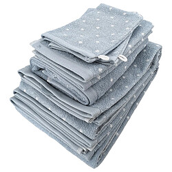 Linnea parure de bain Efficient Dots - bleu capri