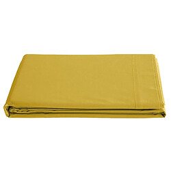 Linnea drap plat percale de coton Manoir - Jaune