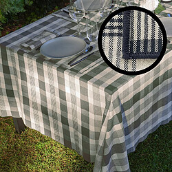 Linnea nappe à carreaux en coton NESS - Kaki