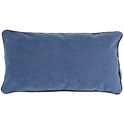 Linnea Housse de coussin 30x60 cm STARSKY Bleu Azur - Housse de coussin dézippable collection STARSKY Faite à la main avec passion et souci du détail, deux faces velours côtelé épais. Housse déhoussable finition passepoil et fermeture à glissière, livrée sans garnissage intérieur