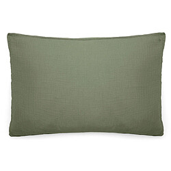 Linnea taie d’oreiller en mousseline de coton - Vert