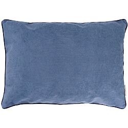Linnea Housse de coussin 40x60 cm STARSKY Bleu Azur - Housse de coussin dézippable collection STARSKY Faite à la main avec passion et souci du détail, deux faces velours côtelé épais. Housse déhoussable finition passepoil et fermeture à glissière, livrée sans garnissage intérieur