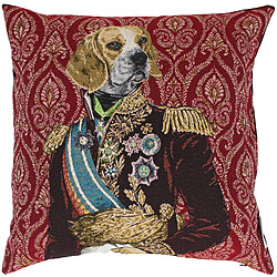 Linnea Housse de coussin 45x45 cm MARÉCHAL Rouge Opéra