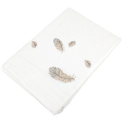 Linnea drap plat brodé satin de coton NINA