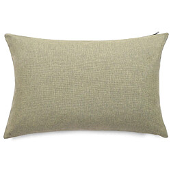 Linnea Housses de coussin extérieur 40x60 cm GALIA à zip étanche vert Sauge - Housse de coussin extérieur en tissu oléfine jacquard (polypropylène fil teint, 210 g/m²). Déperlante, anti-UV, très résistante avec zip étanche. Fabriquée en Turquie, disponible en trois dimensions et plusieurs teintes. Idéale pour une décoration extérie
