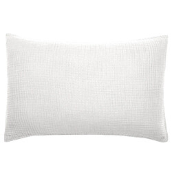 Linnea Housse de coussin 40x60 cm coton collection PAROS blanc neige