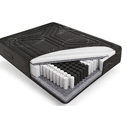 Simpur Matelas 150x200 dame nuit soutien ferme évolutif ressorts ensachés deep spring & confort multizone hr - 25cm d'epaisseur