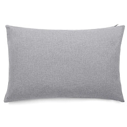 Linnea Housses de coussin extérieur 50x70 cm GALIA à zip étanche gris Ardoise - Housse de coussin extérieur en tissu oléfine jacquard (polypropylène fil teint, 210 g/m²). Déperlante, anti-UV, très résistante avec zip étanche. Fabriquée en Turquie, disponible en trois dimensions et plusieurs teintes. Idéale pour une décoration extérie
