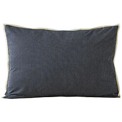 Linnea Taie d’oreiller coton Brixton - Noir