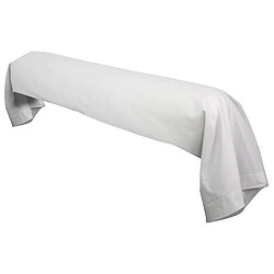 Linnea taie de traversin coton Alto - Taie de traversin 185X43cm coloris uni gris Calcium, collection ALTO 100% coton tissage 57 fils très serrés, doux au toucher et très résistant