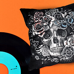 Linnea Housse de coussin 45x45 cm Tête de mort Rose envoutante