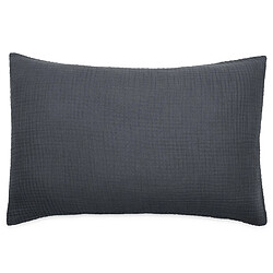 Linnea Housse de coussin 40x60 cm coton collection PAROS noir caviar