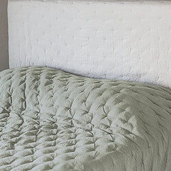Avis Linnea Couvre-lit Celeste en microfibre - Vert