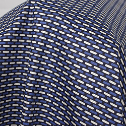 Linnea taie de traversin satin de coton Enzo - Bleu pas cher
