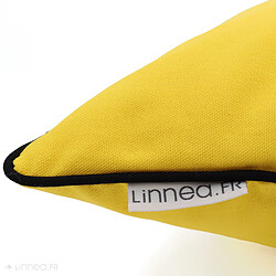 Linnea Housse de coussin 45x45 cm MONTSEGUR jaune Curcuma