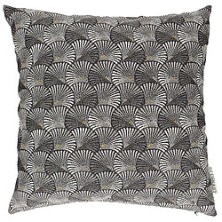 Linnea Housse de coussin SHELL Carré Housse de coussin dézippable de 40x40 cm collection SHELL Argent Faite à la main avec passion et souci du détail, jacquard tissé teint en polyester. H