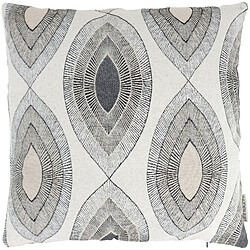 Linnea Housse de coussin 45x45 cm MAMA Lin/Noir
