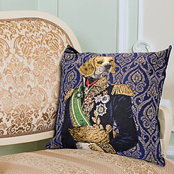 Linnea Housse de coussin 45x45 cm MARÉCHAL Bleu Prusse