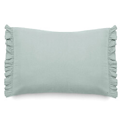 Linnea Housse de coussin en mousseline de coton 55x80 cm cm + 5 cm ELZA gris lichen
