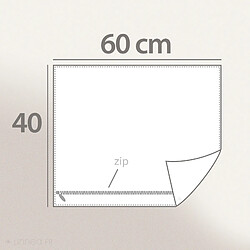 Acheter Linnea Housses de coussin extérieur 40x60 cm GALIA à zip étanche gris Ardoise