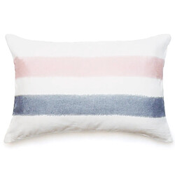 Linnea Housse de coussin 40x60 cm Aria lin lavé doublé coton Rose-Orage