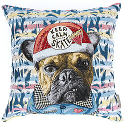 Linnea Housse de coussin 45x45 cm SKATER Bleu