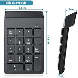 mini clavier numérique sans fil pavé 18 touches USB