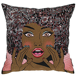 Linnea Housse de coussin 45x45 cm RHIANA Rose