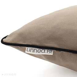Linnea Housse de coussin 45x45 cm MONTSEGUR marron Tourterelle