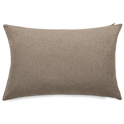 Linnea Housses de coussin 40x60 cm GALIA zip étanche marron Chevreuil - Housse de coussin extérieur en tissu oléfine jacquard (polypropylène fil teint, 210 g/m²). Déperlante, anti-UV, très résistante avec zip étanche. Fabriquée en Turquie, disponible en trois dimensions et plusieurs teintes. Idéale pour une décoration extérie