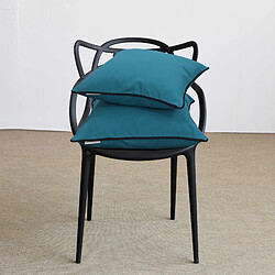 Linnea Housse de coussin 45x45 cm MONTSEGUR bleu Prusse