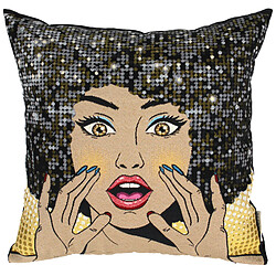 Linnea Housse de coussin 45x45 cm RHIANA Jaune