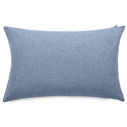 Linnea Housses de coussin extérieur 50x70 cm GALIA à zip étanche bleu Topaze - Housse de coussin extérieur en tissu oléfine jacquard (polypropylène fil teint, 210 g/m²). Déperlante, anti-UV, très résistante avec zip étanche. Fabriquée en Turquie, disponible en trois dimensions et plusieurs teintes. Idéale pour une décoration extérie