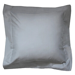 LinneA taie d’oreiller coton Alto - Taie d'oreiller 40x40cm coloris uni gris Alu , collection ALTO 100% coton tissage 57 fils très serrés, doux au toucher et très résistant
