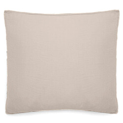 Linnea Taie d’oreiller mousseline de coton Milos - Beige
